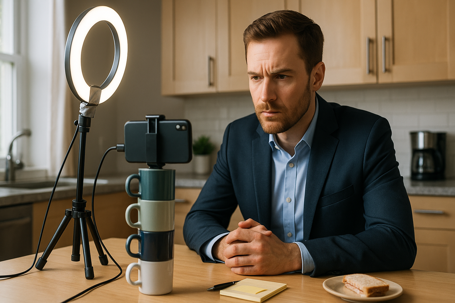 smartphone video for business with window light